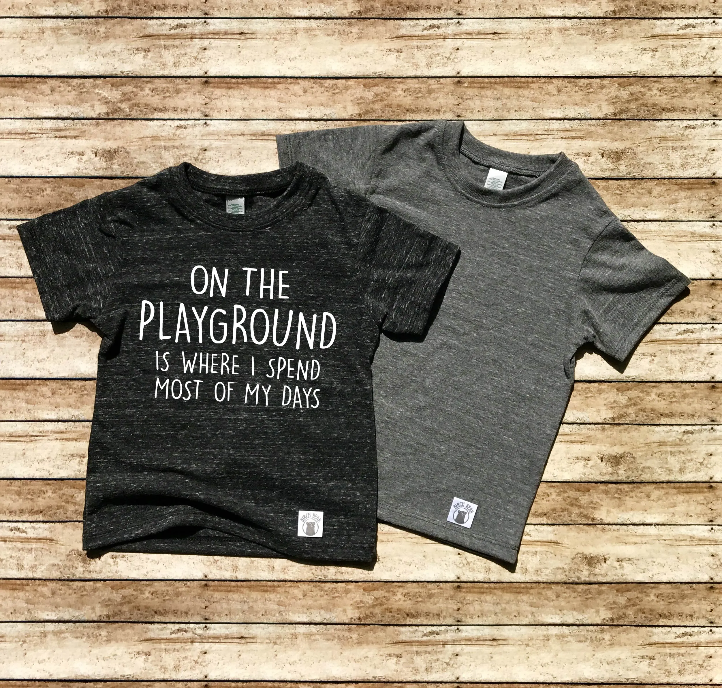 Toddler Tri-Blend On The Playground Is Where I Spend Most Of My Days Shirt - Trending Toddler Shirt - Funny T shirt - Hipster Shirt
