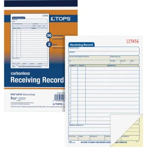 TOPS Receiving Records Forms
