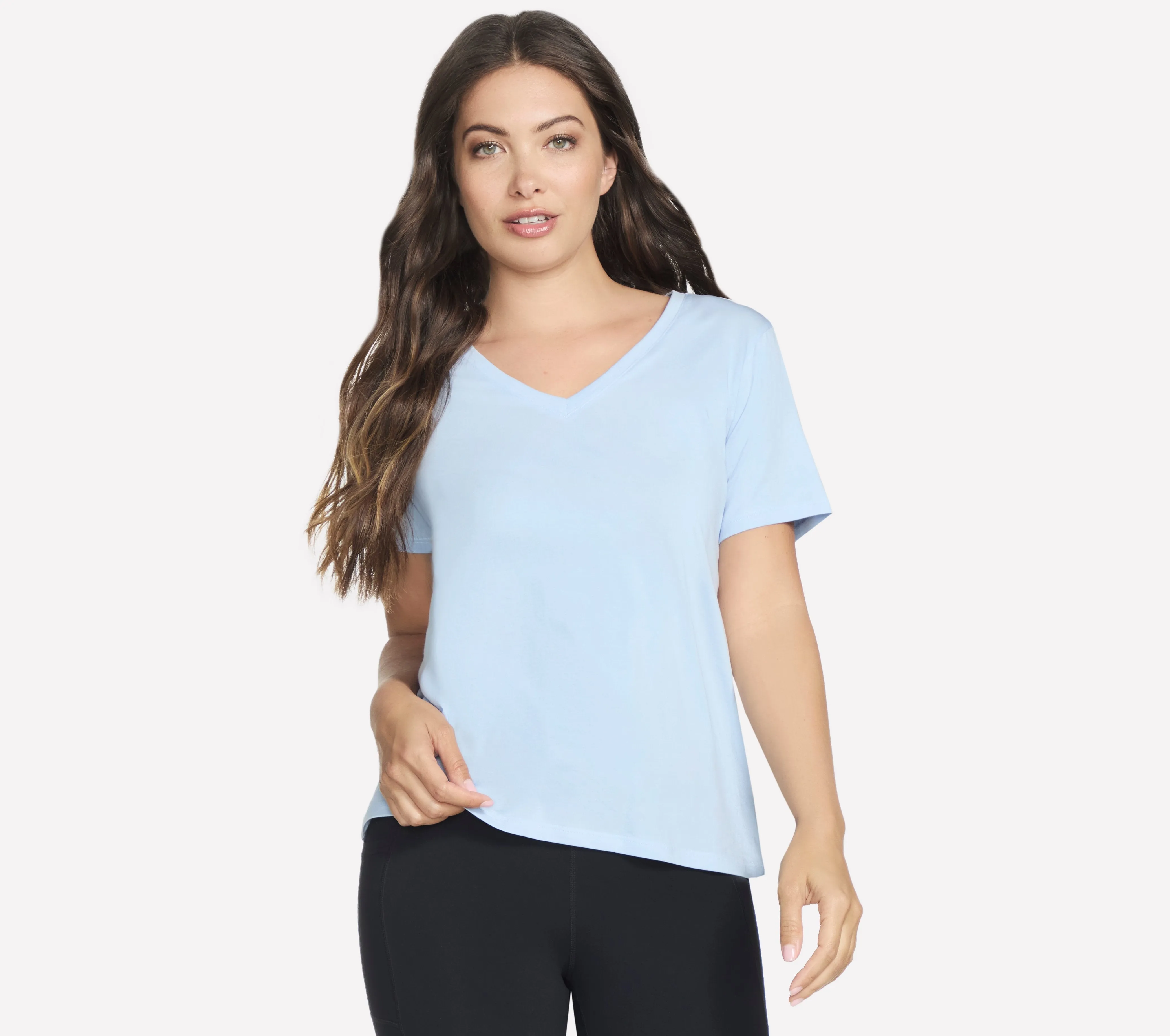 TP130 - PIMA V-NECK TEE