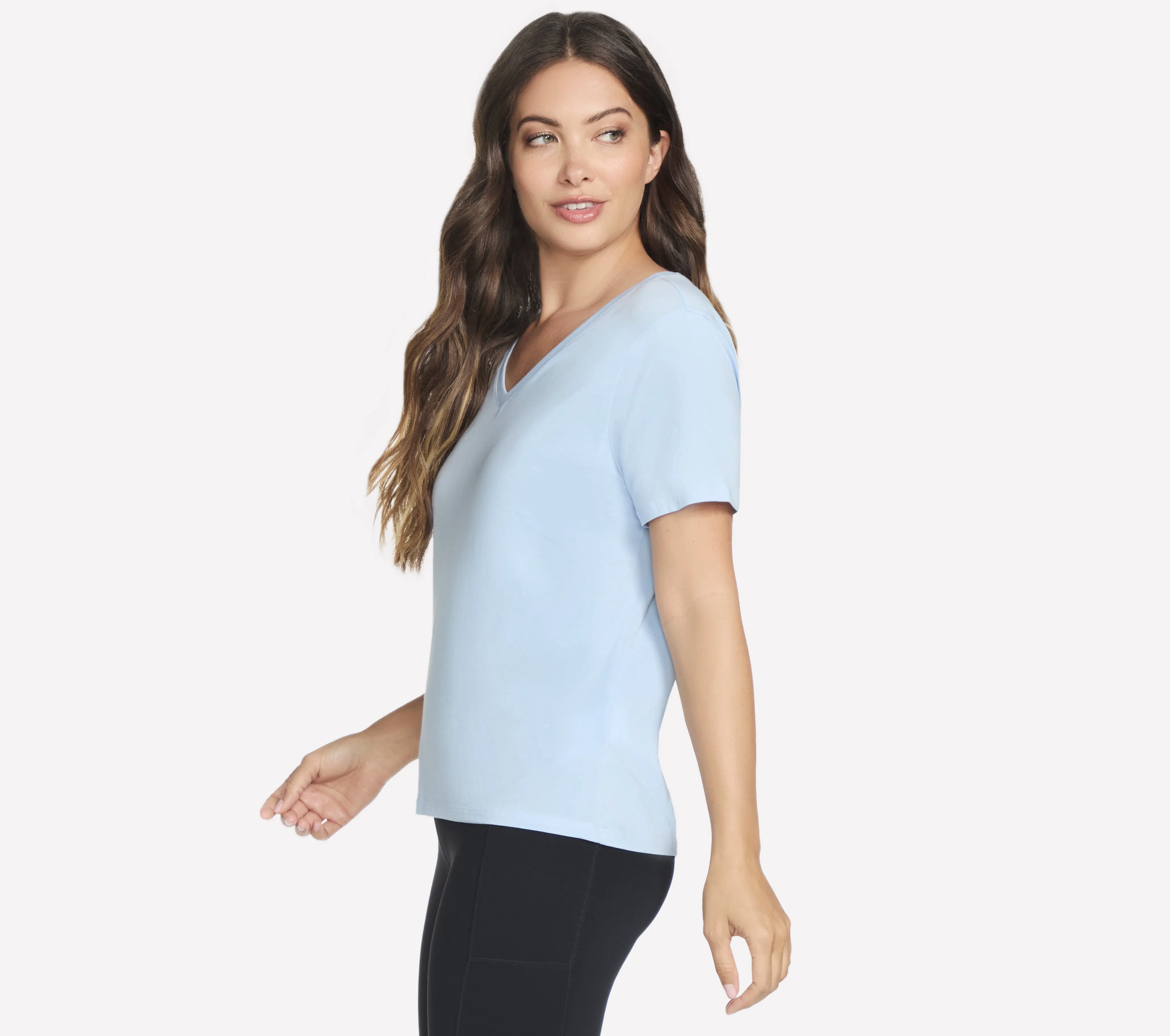 TP130 - PIMA V-NECK TEE