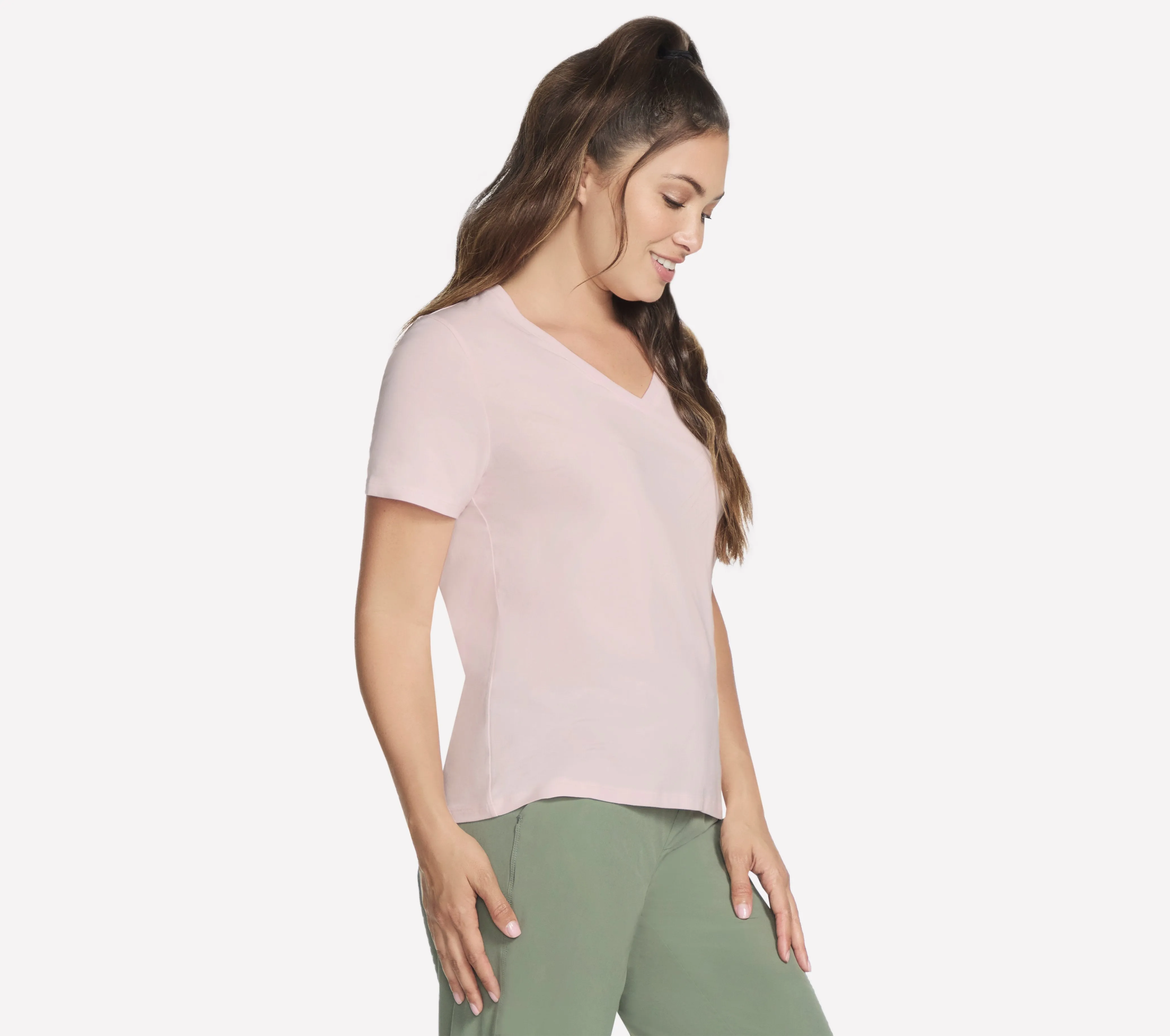 TP130 - PIMA V-NECK TEE