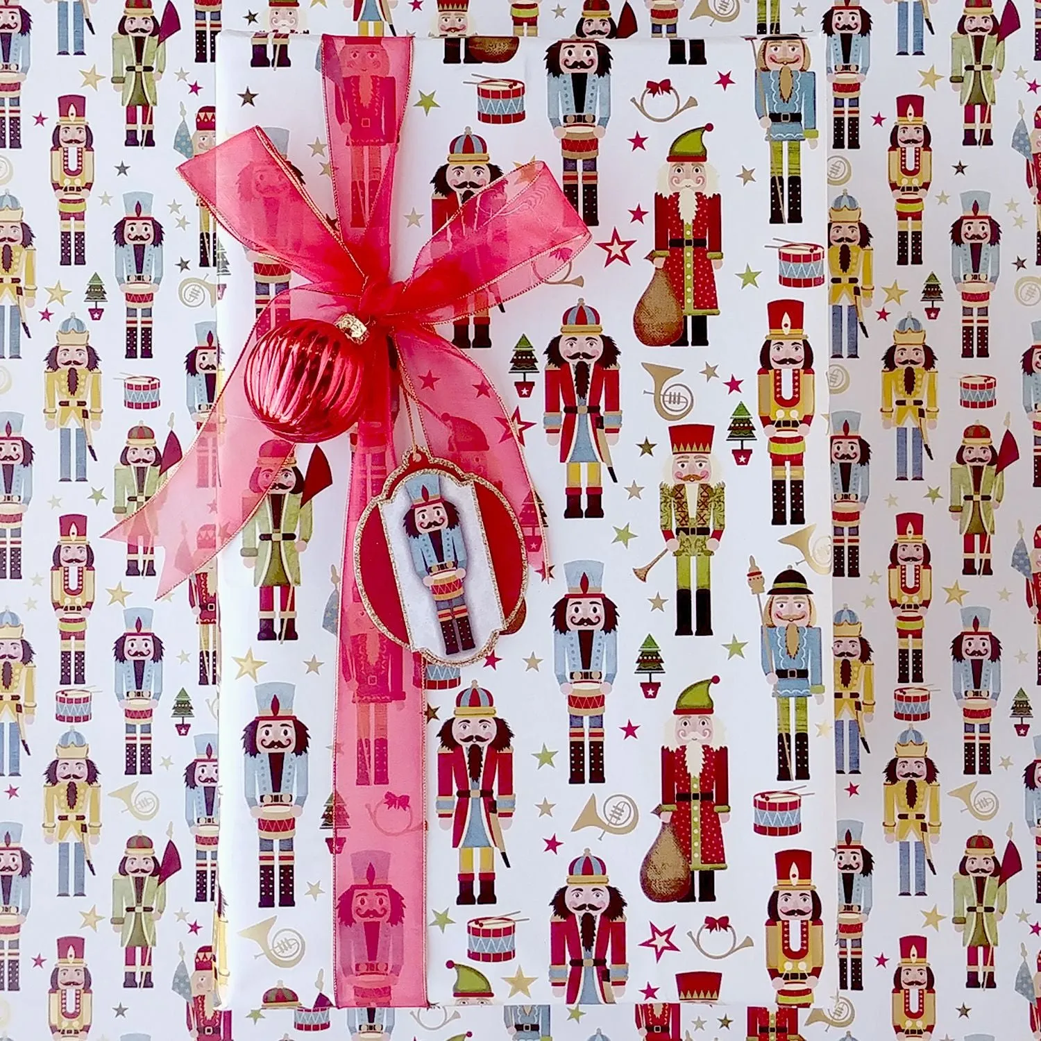 Traditional Nutcracker Jumbo Holiday Gift Wrap, 2 Rolls