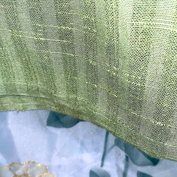 TRAVELSMITH RAYON/LINEN GREEN SKIRT SET SZ M