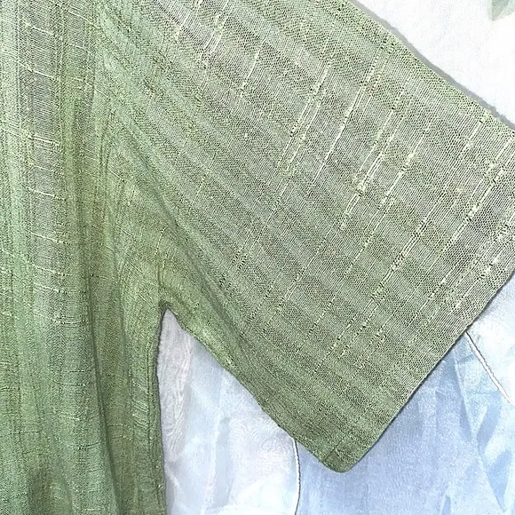 TRAVELSMITH RAYON/LINEN GREEN SKIRT SET SZ M