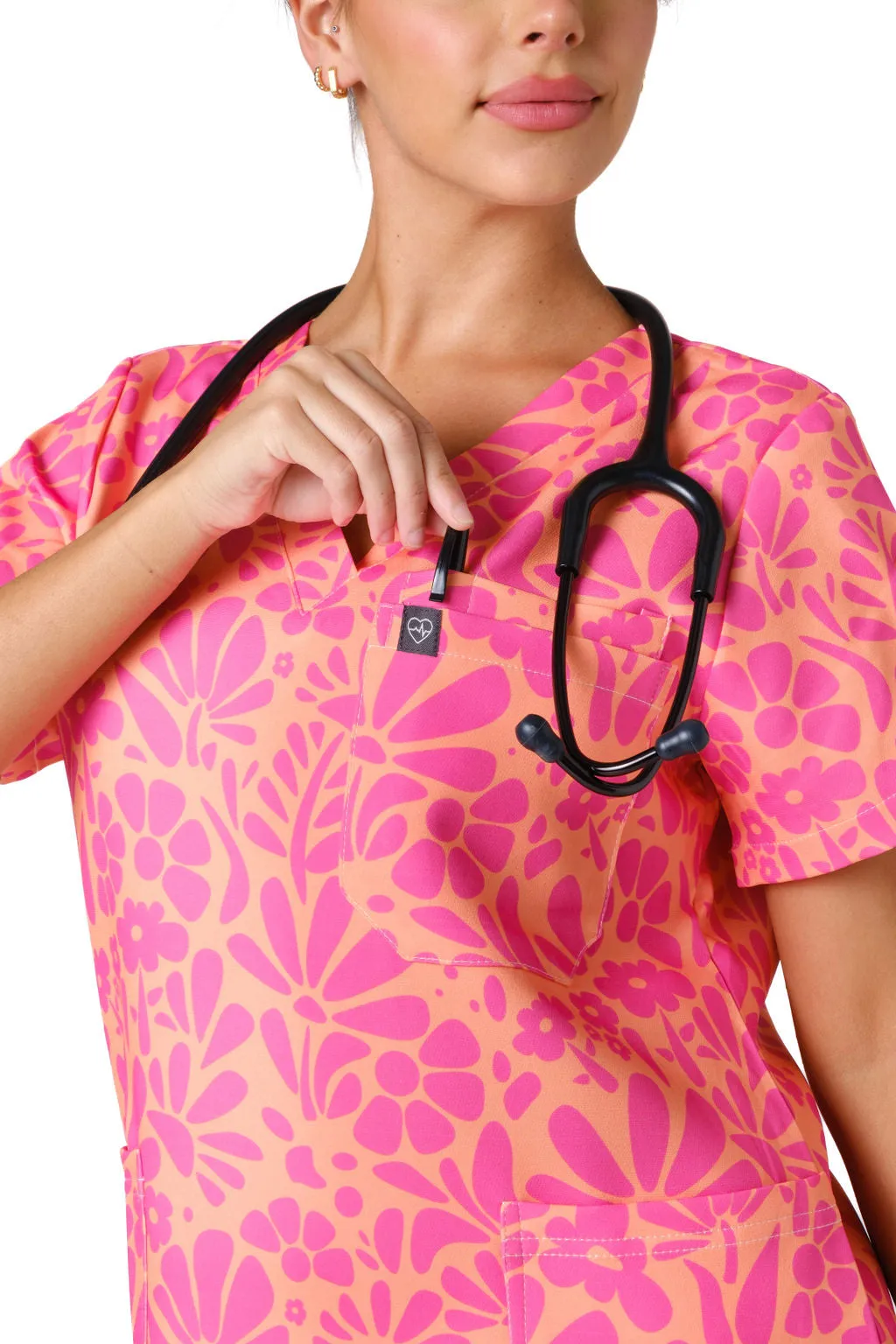 Tropical Blooms Scrub Set (Cotton)