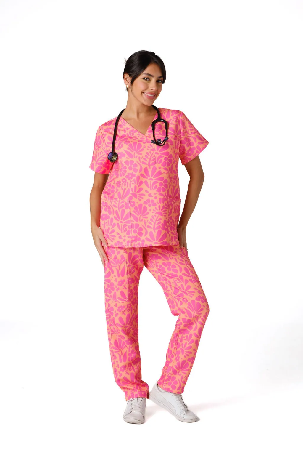 Tropical Blooms Scrub Set (Cotton)