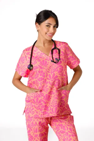 Tropical Blooms Scrub Set (Cotton)