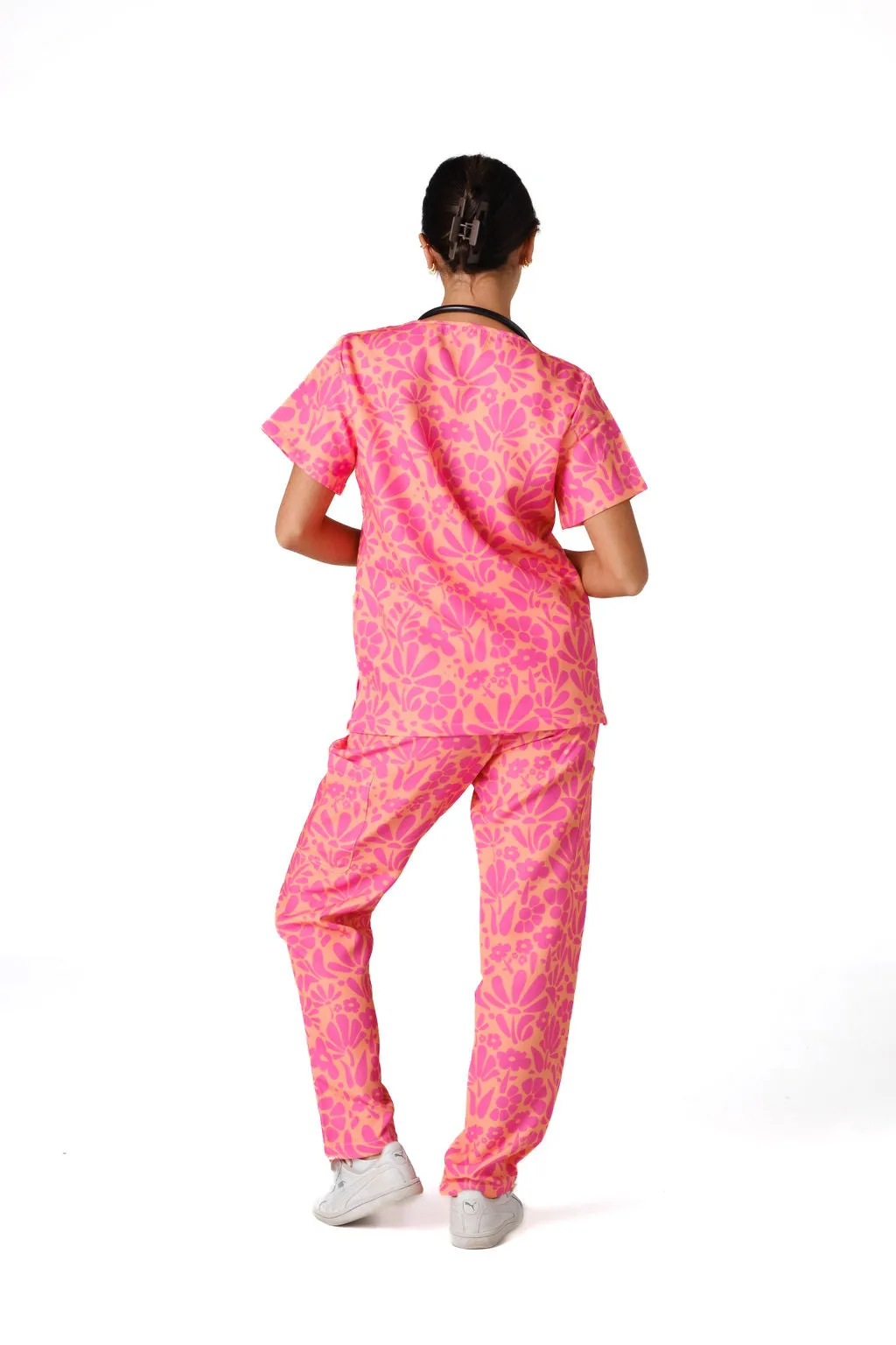 Tropical Blooms Scrub Set (Cotton)