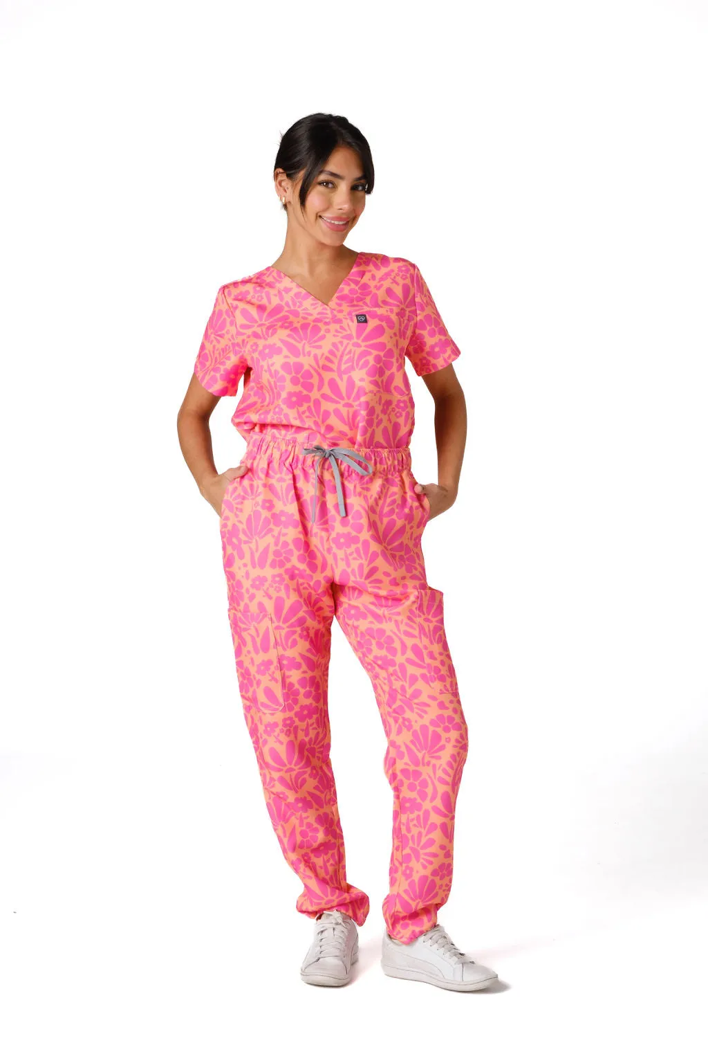 Tropical Blooms Scrub Set (Cotton)
