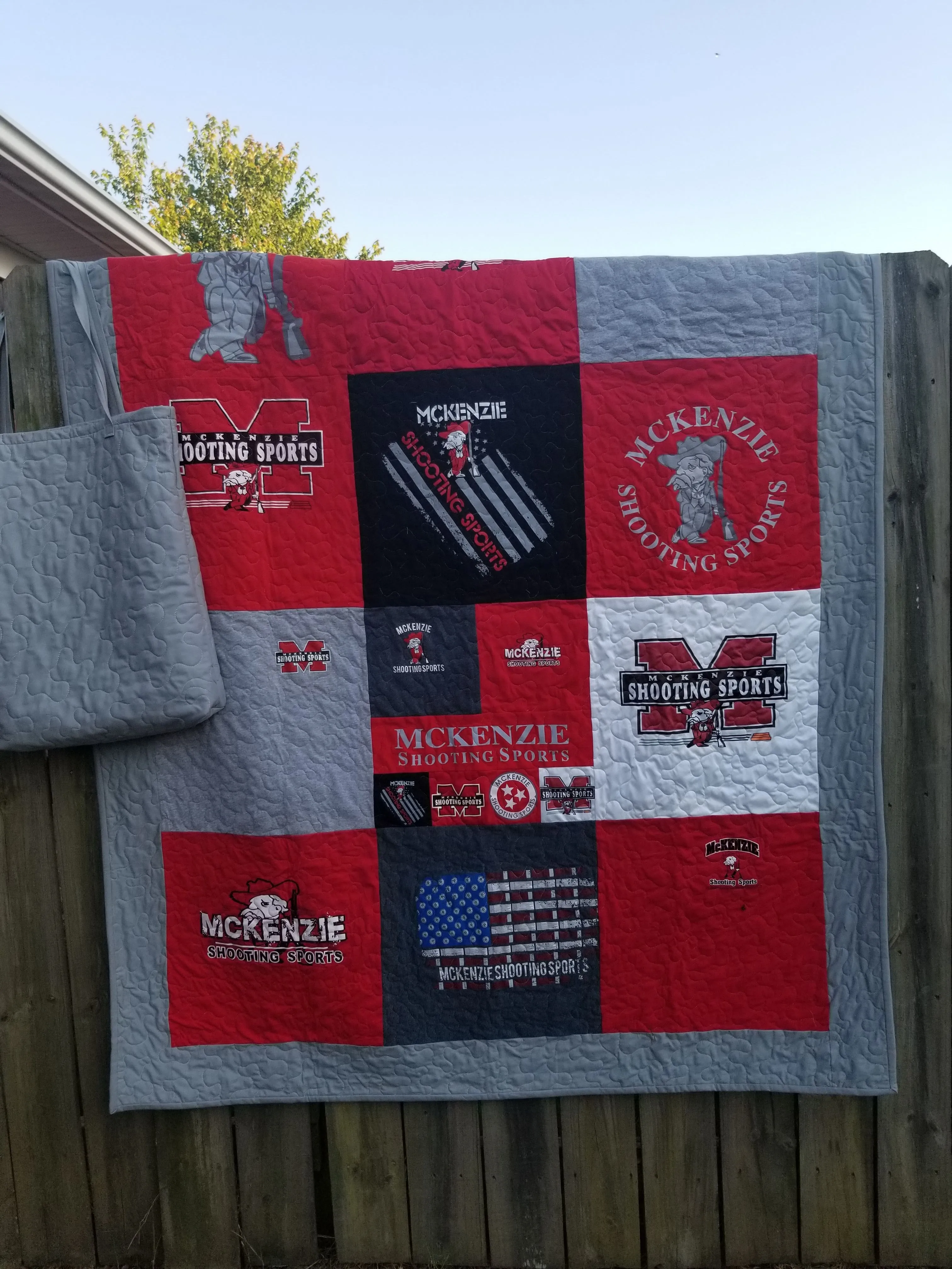 Tshirt Quilt with Sashing
