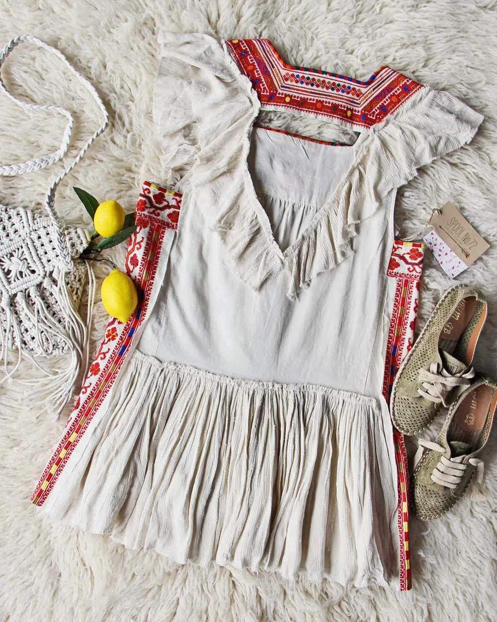 Tulum Embroidered Tunic Dress