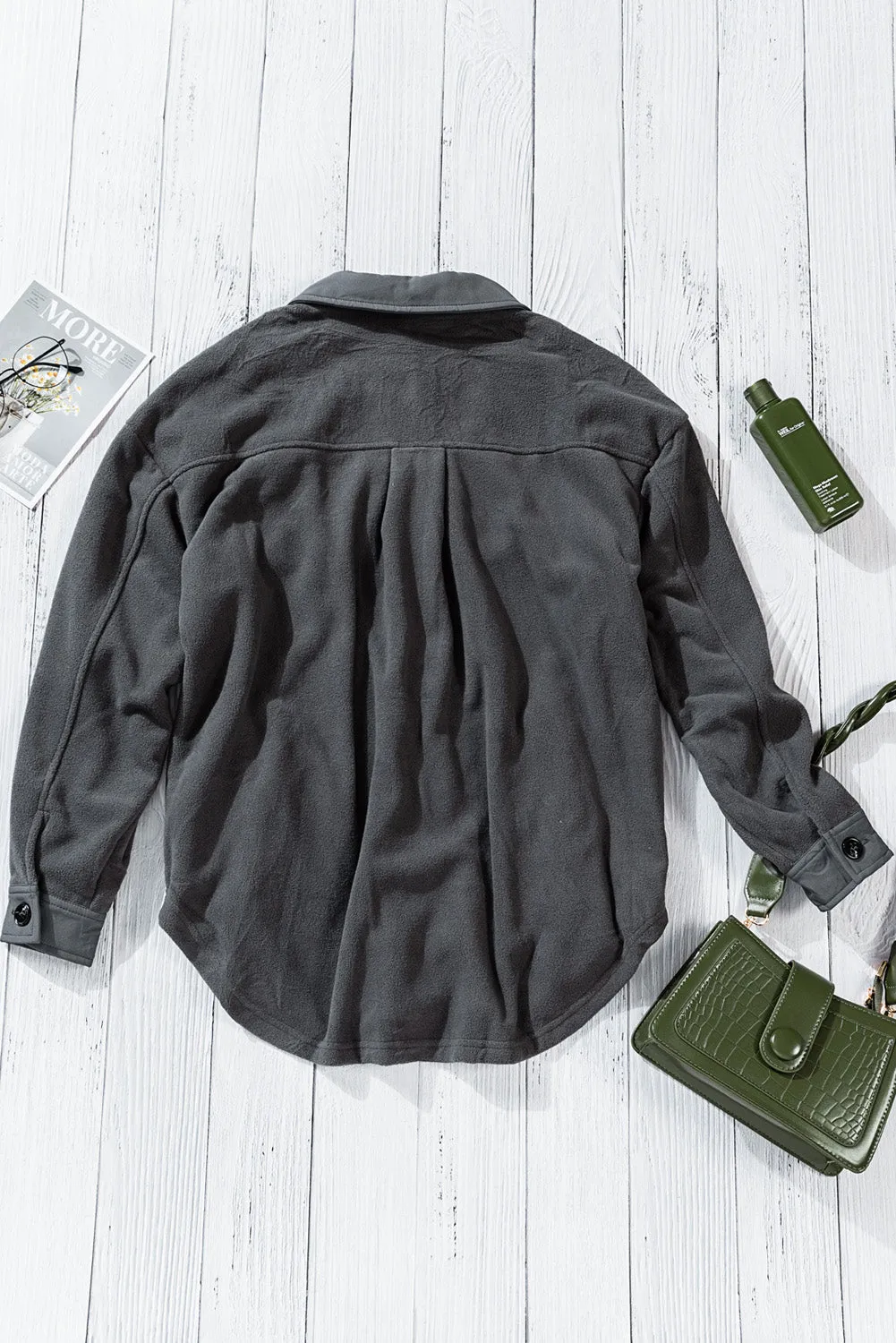Turn Down Collar Shirt Jacket