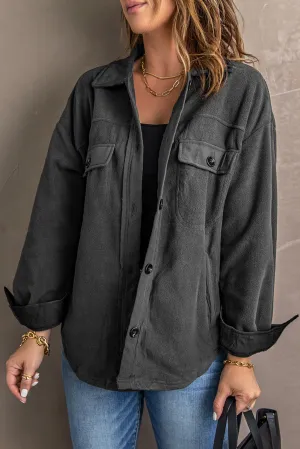 Turn Down Collar Shirt Jacket