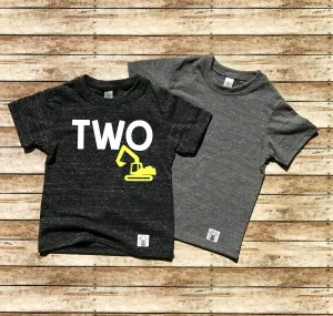Two Digger 2nd Birthday Shirt Shirt