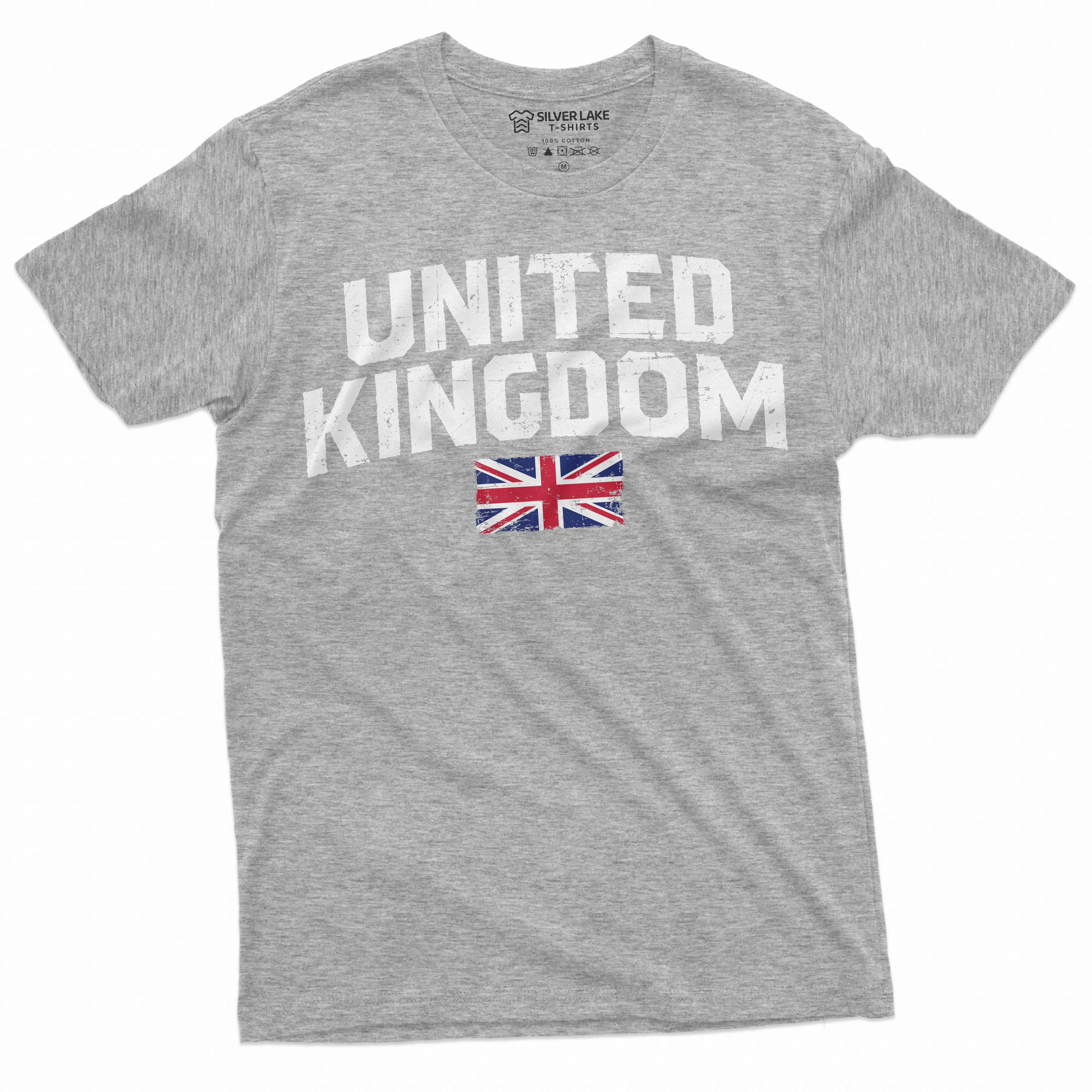United Kingdom T-shirt UK flag Coat of arms Mens Unisex Tee Shirt