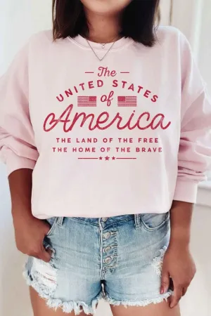 UNITED STATES OF AMERICA GRAPHIC SWEATSHIRT