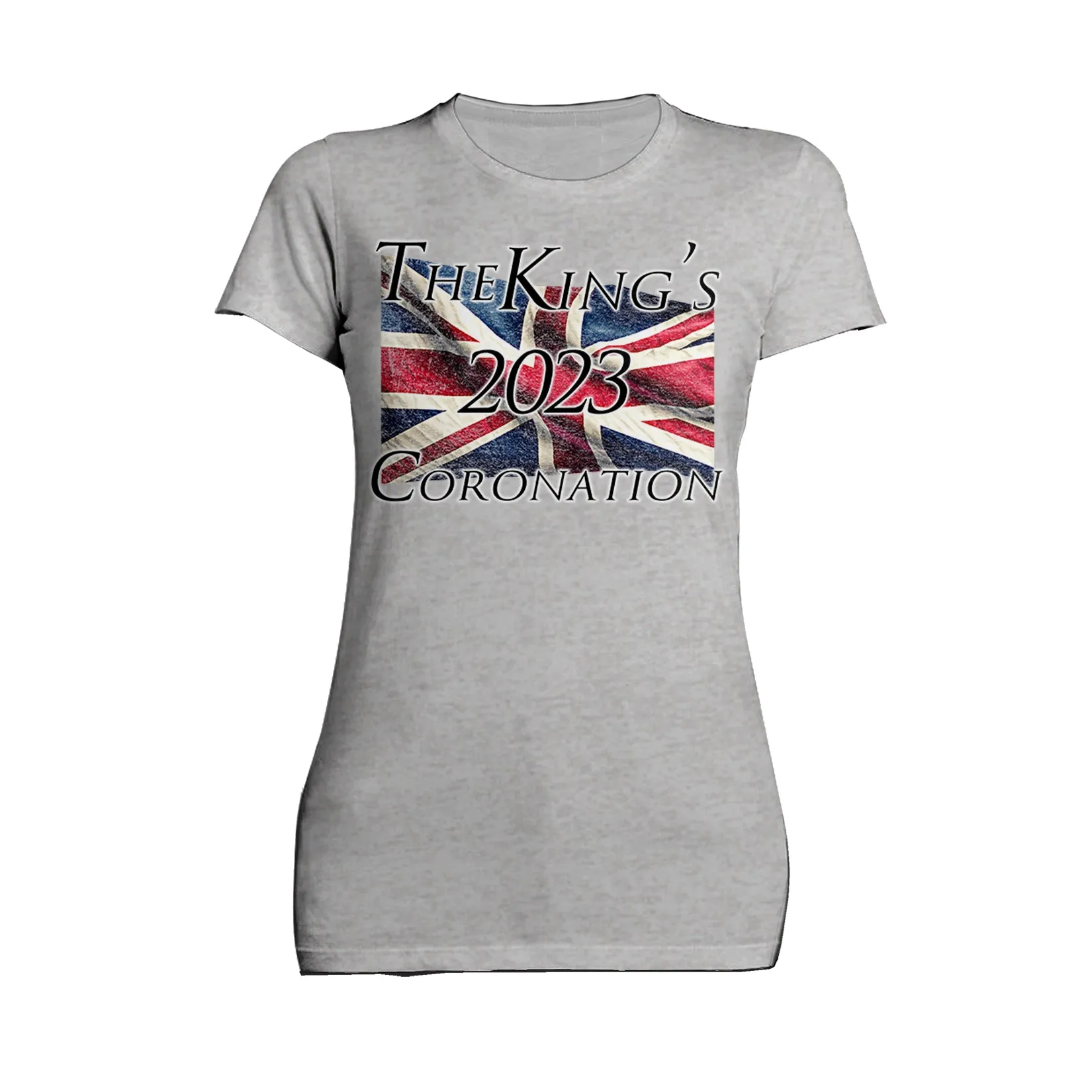 Urban Attitude Kings Coronation 2023 Union Jack Flag Flying Women's T-shirt