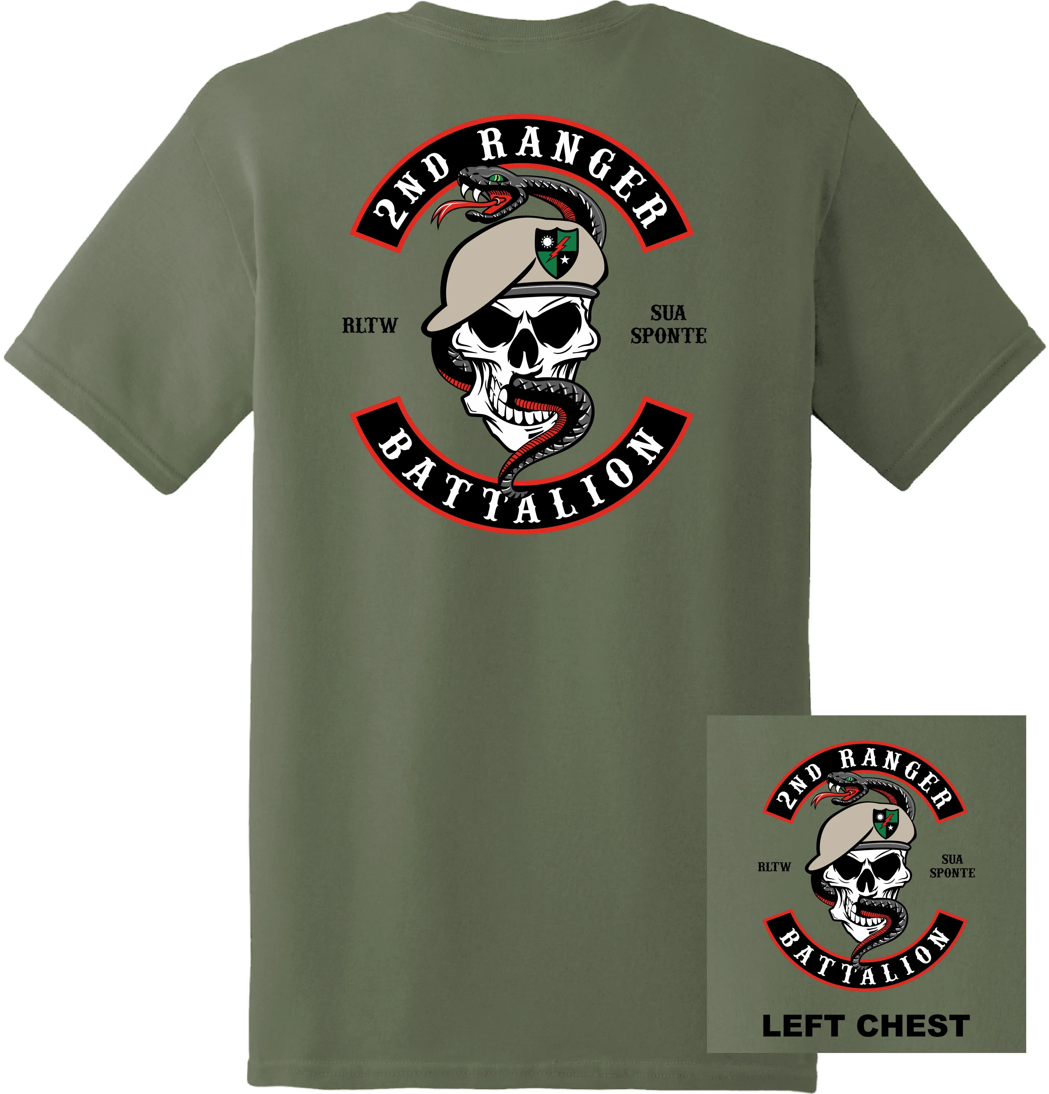 US Army - 2nd Ranger Battalion T-Shirt