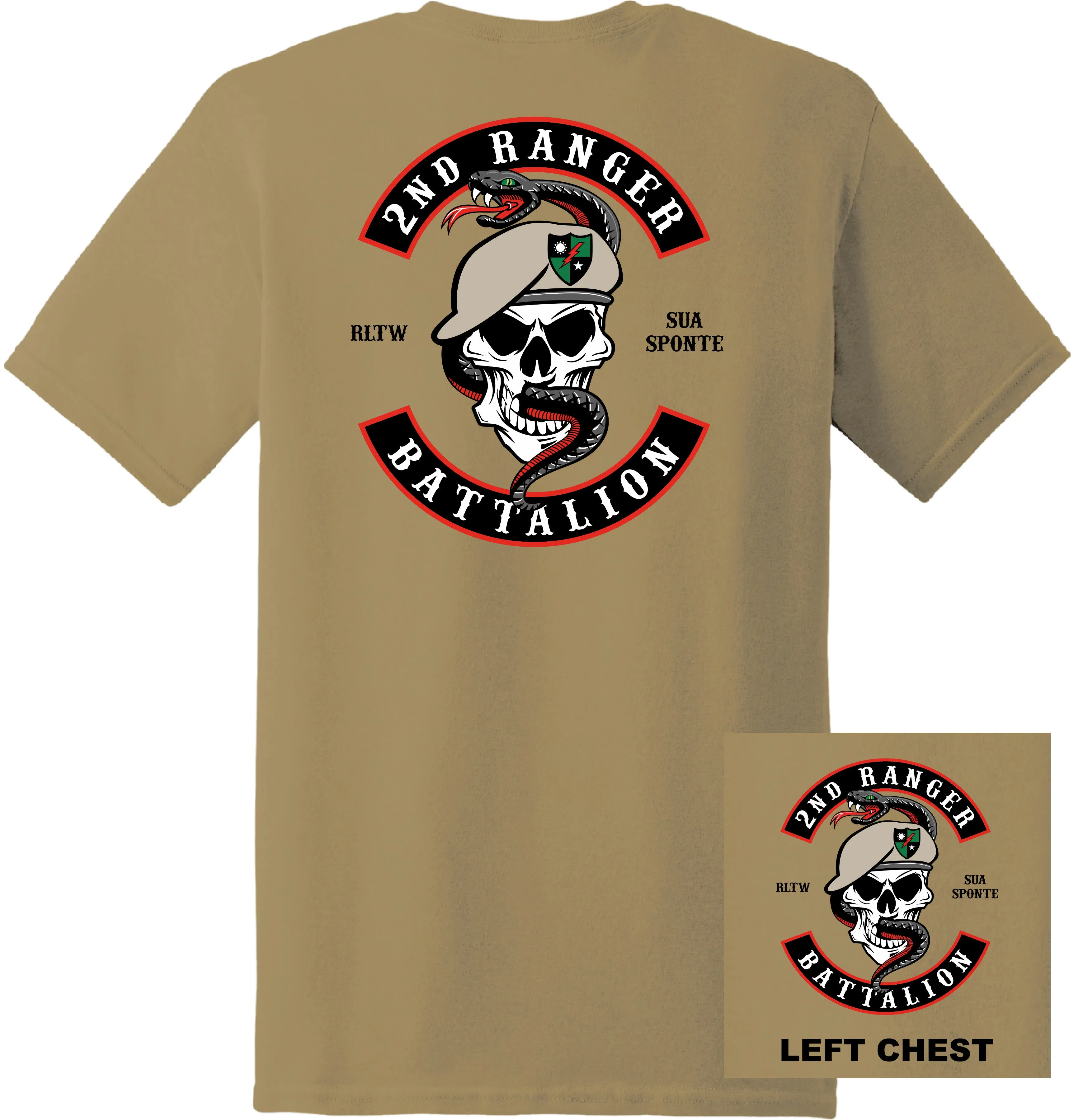 US Army - 2nd Ranger Battalion T-Shirt