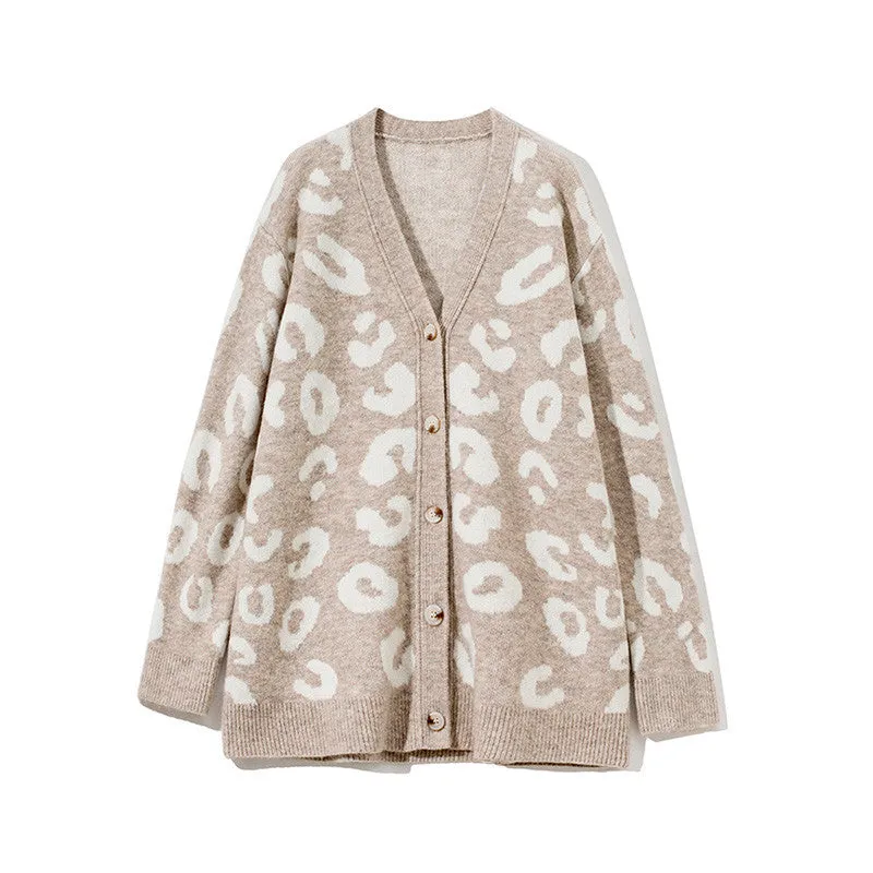 V-Neck Knitted Cardigan