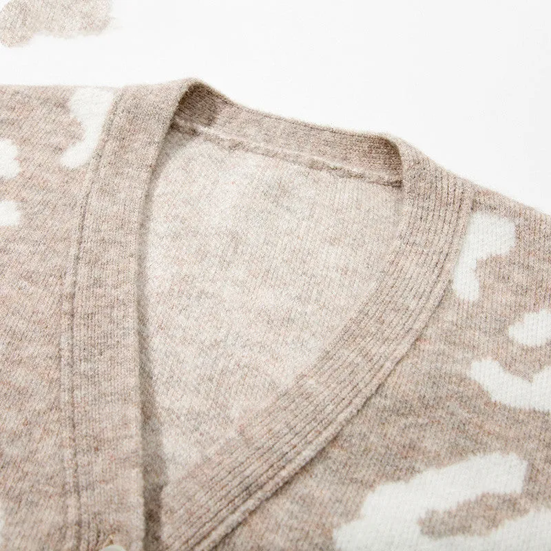 V-Neck Knitted Cardigan
