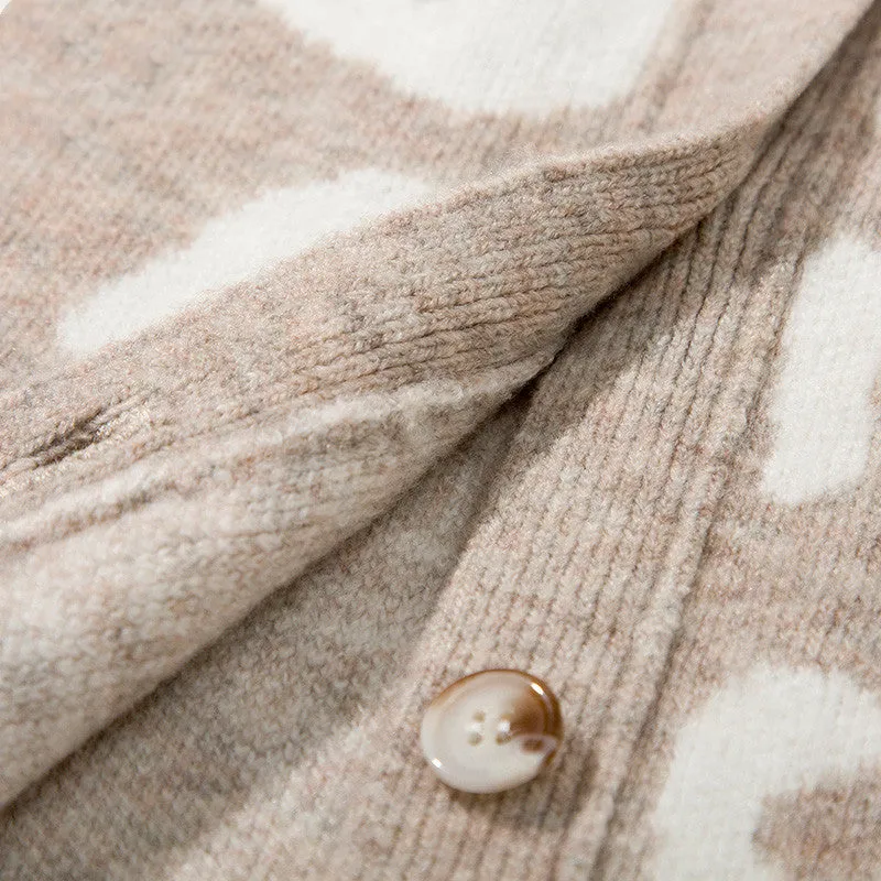 V-Neck Knitted Cardigan