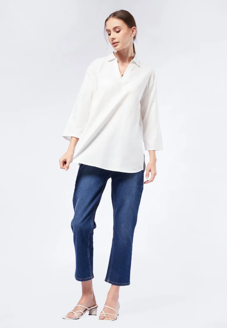 V-Neck Long Sleeve Tunic