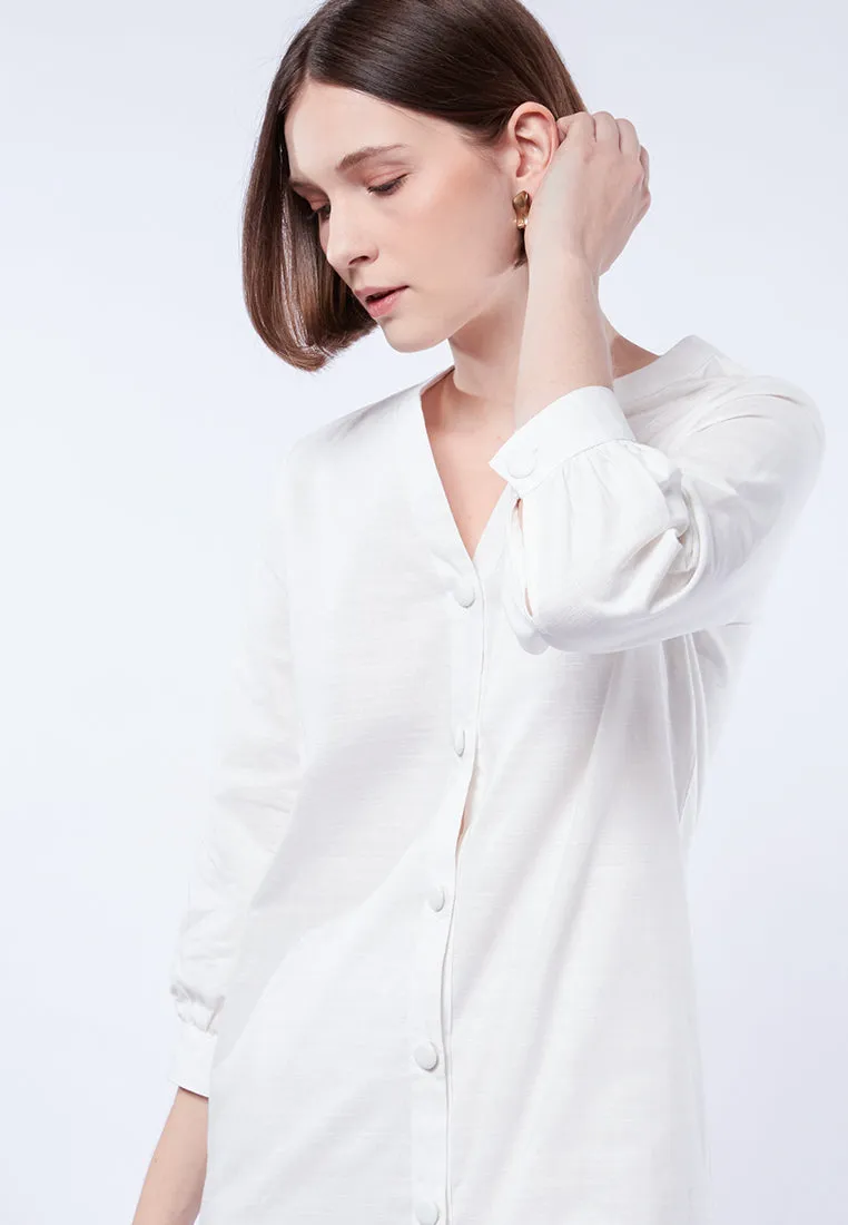 V-Neck Long Sleeve Tunic