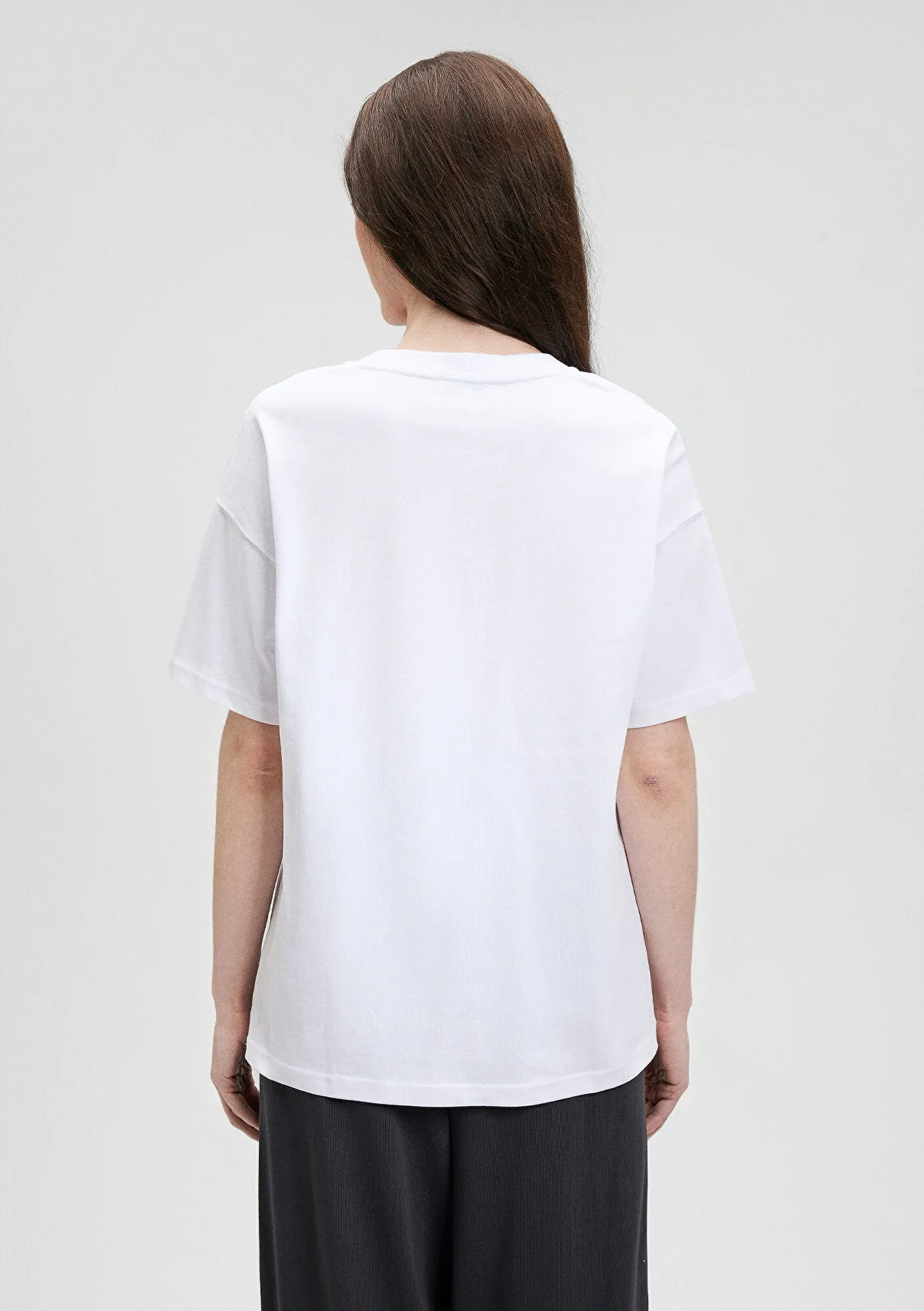 V Neck White T-Shirt