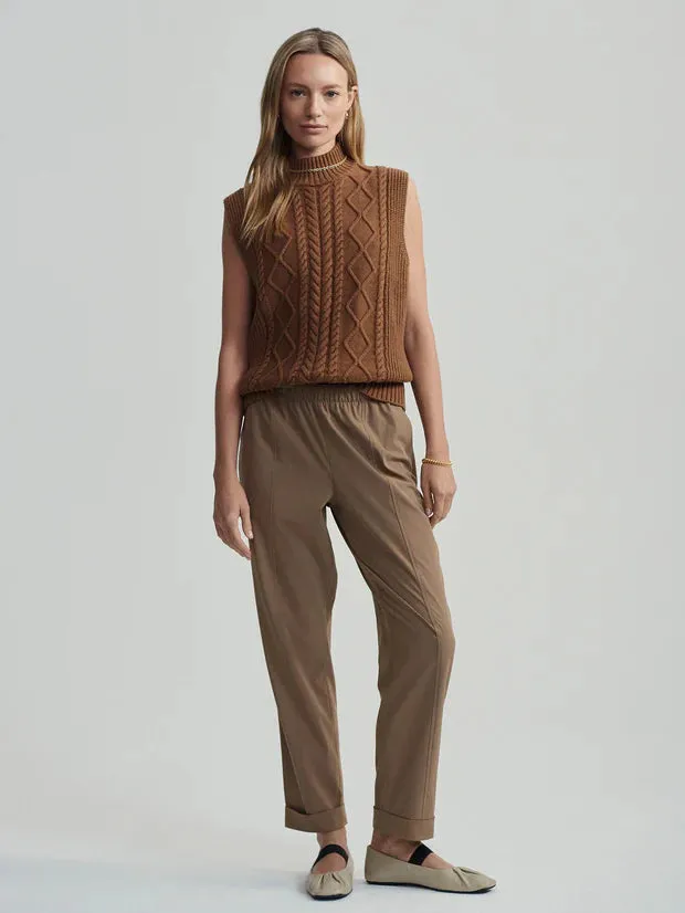 Varley | Joilette Roll Neck Vest {Caramel Pecan}