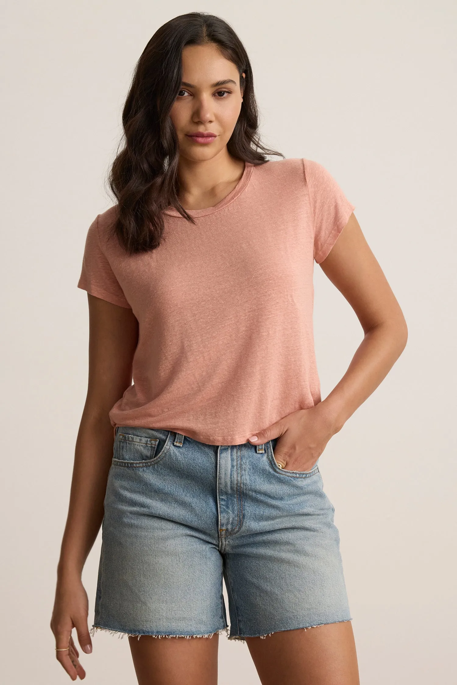 Velvet Casey Shirt in Bark