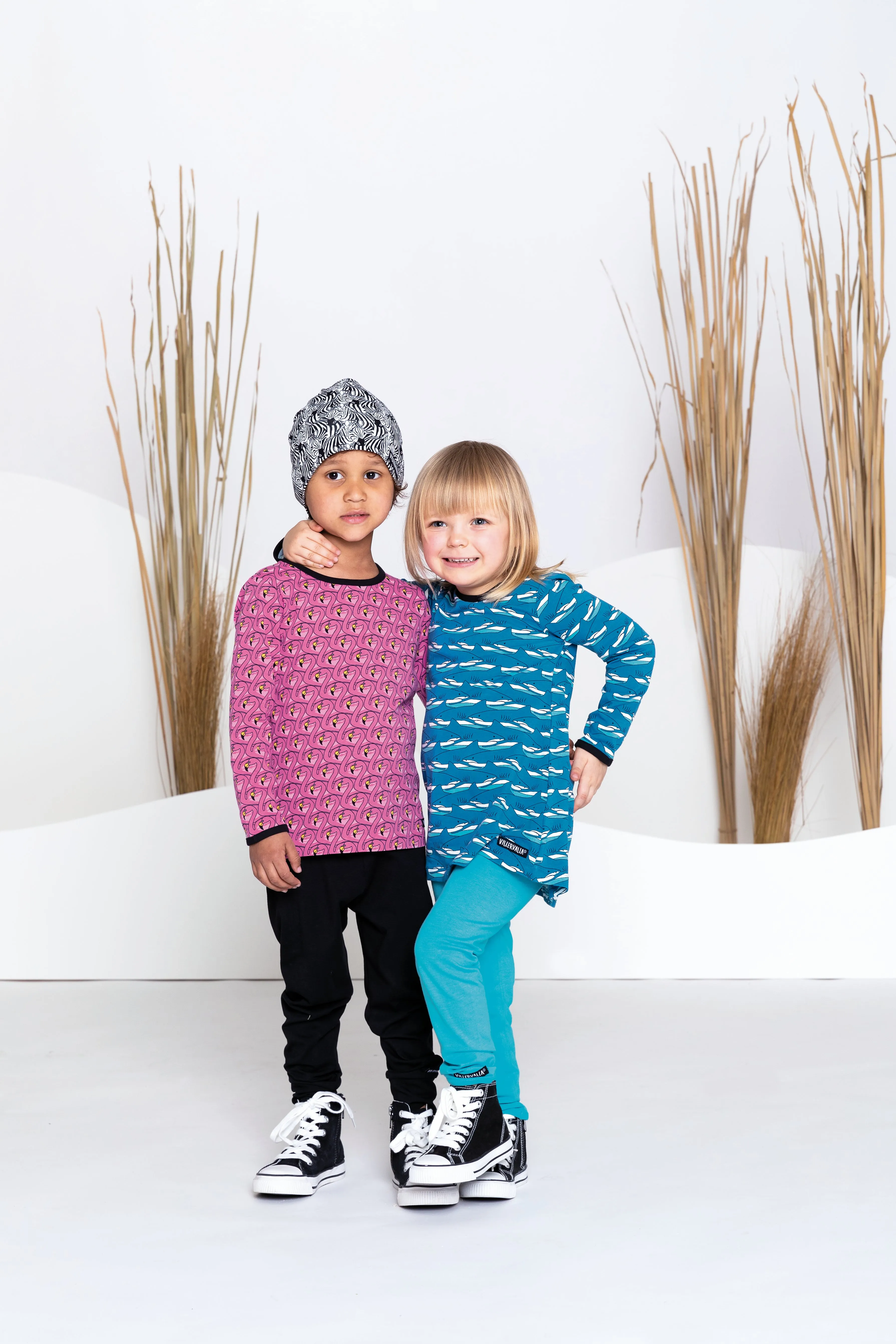 Villervalla Long Sleeve Blue Tunic - Shark