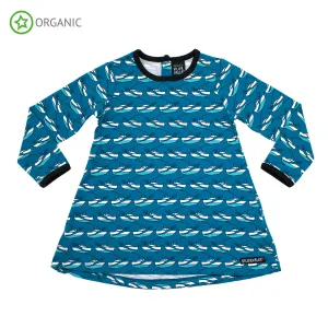 Villervalla Long Sleeve Blue Tunic - Shark