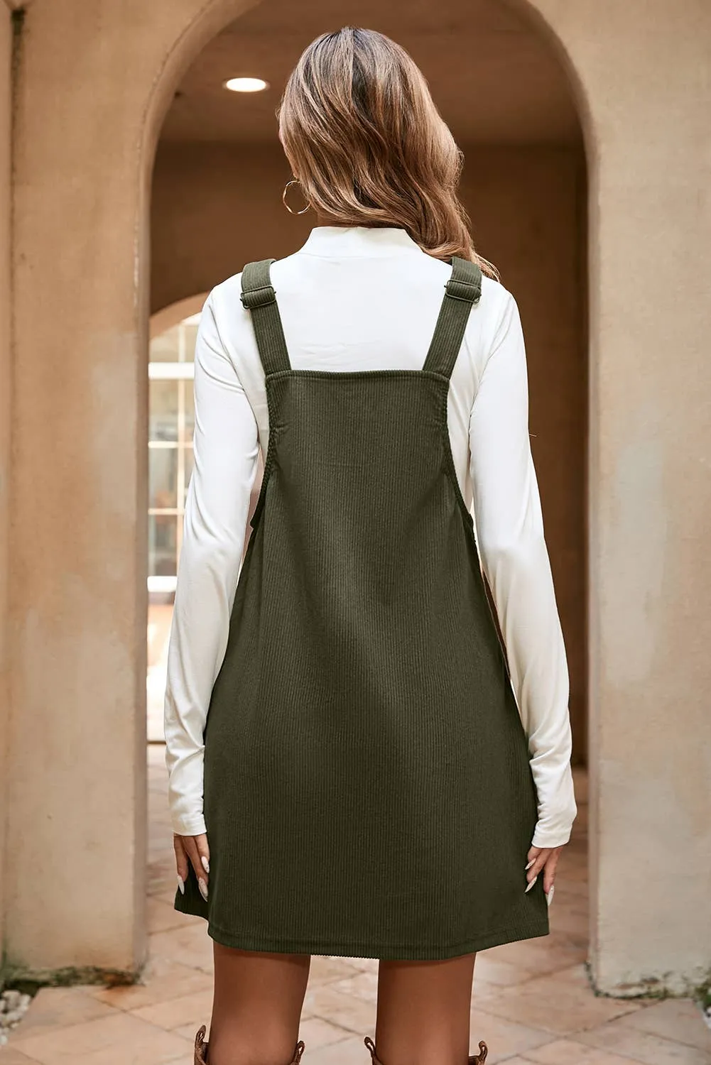Vineyard Corduroy Overall Dress