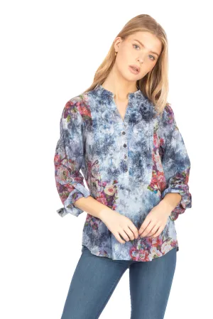 Vintage Tunic with Floral Embroidery