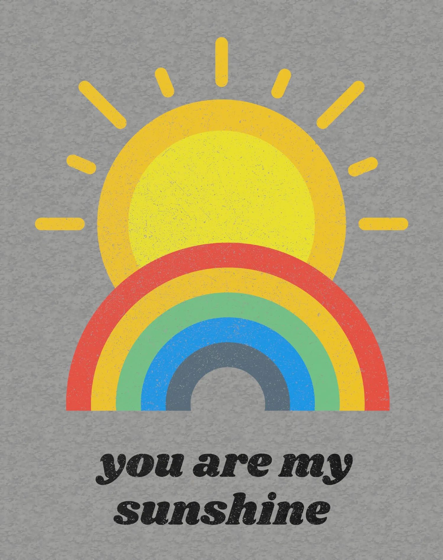 Vintage Valentine Sun Rainbow You Are My Sunshine Women's T-shirt