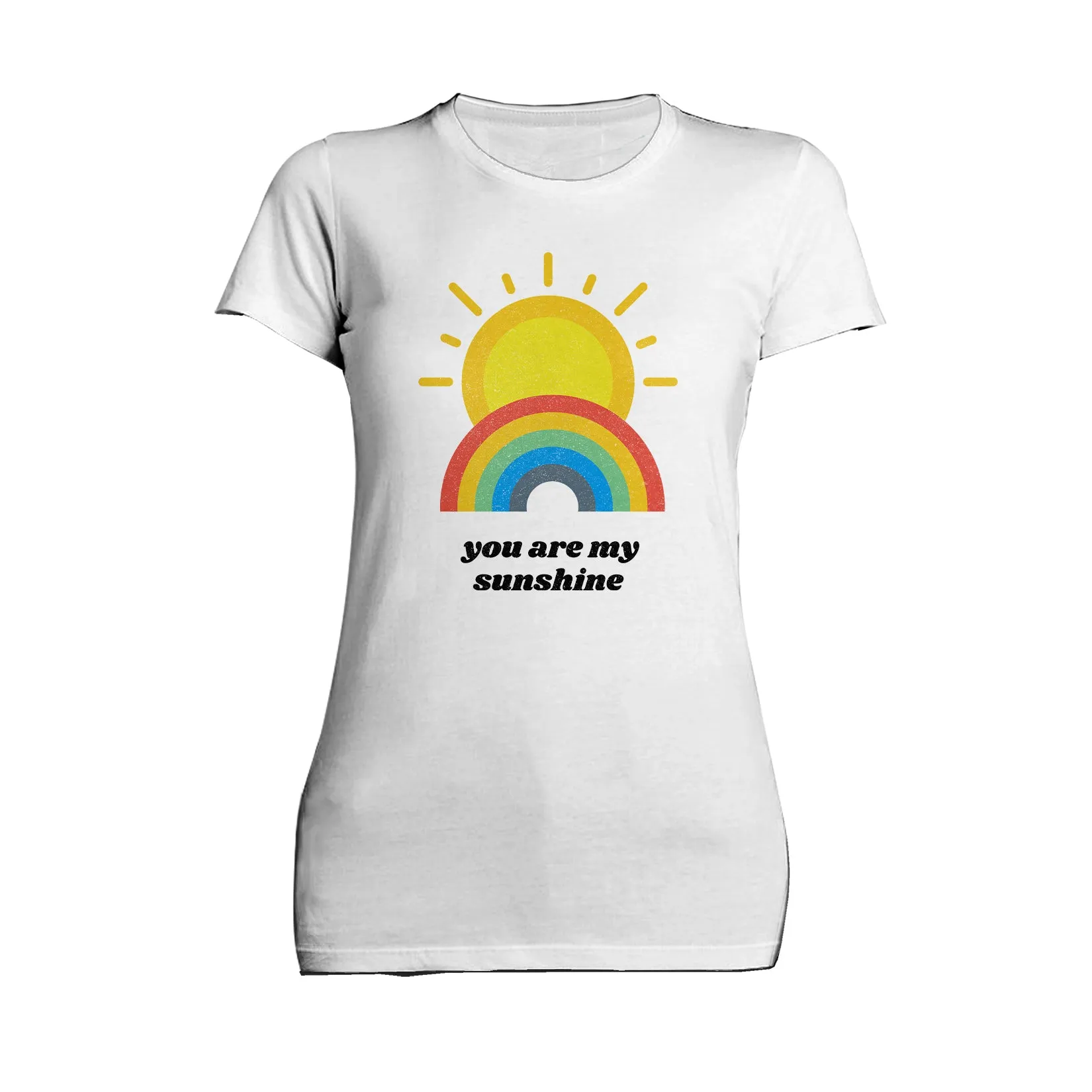 Vintage Valentine Sun Rainbow You Are My Sunshine Women's T-shirt
