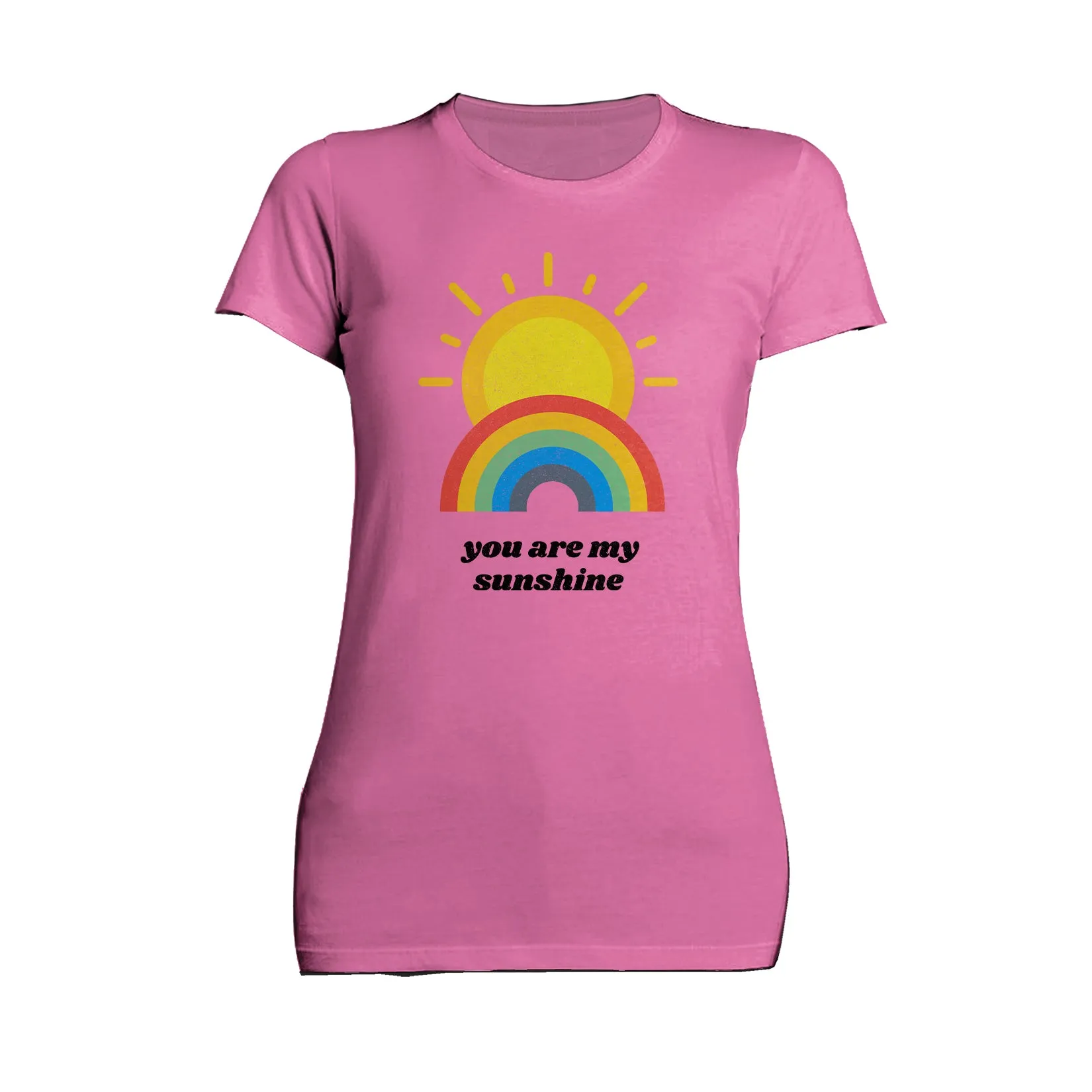 Vintage Valentine Sun Rainbow You Are My Sunshine Women's T-shirt