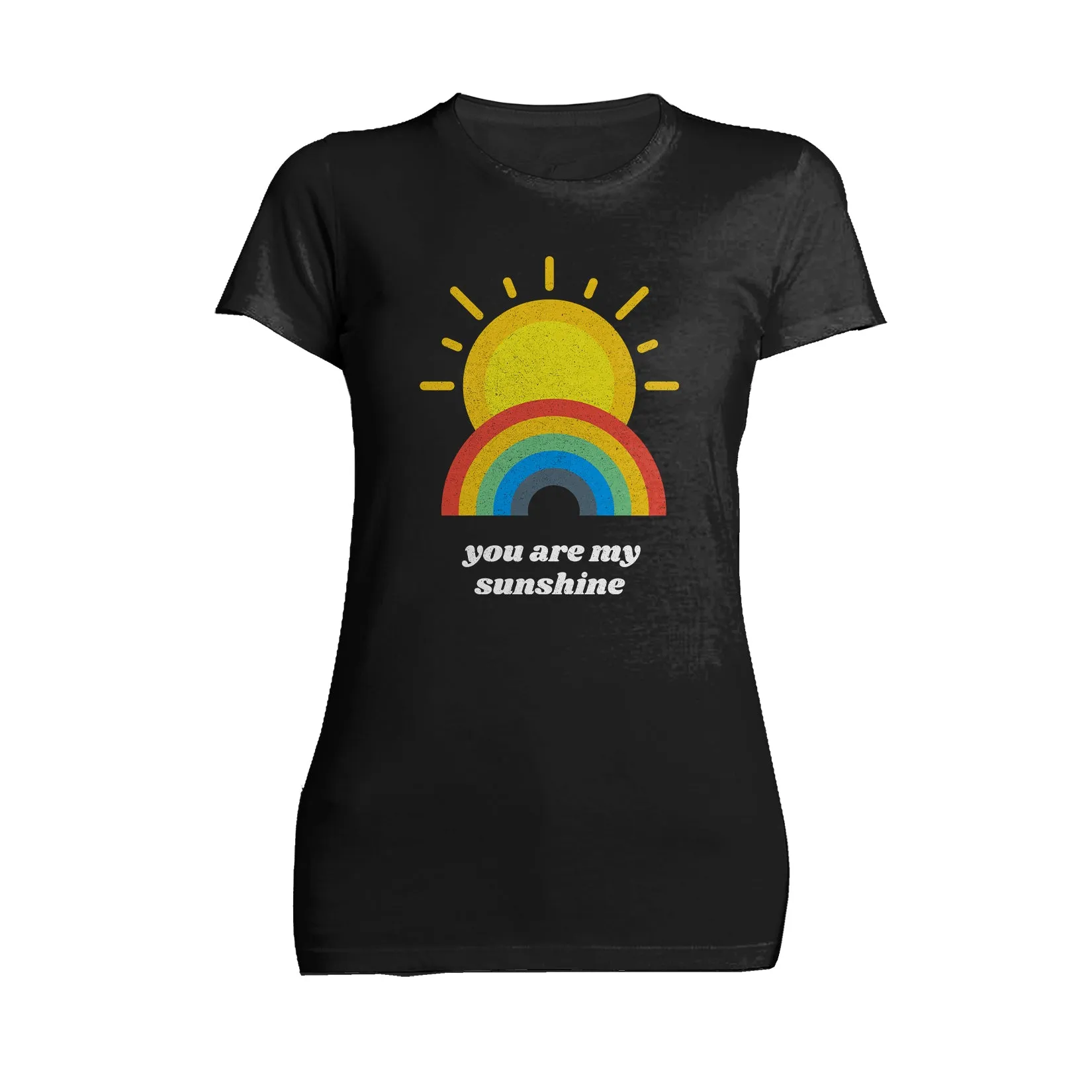 Vintage Valentine Sun Rainbow You Are My Sunshine Women's T-shirt