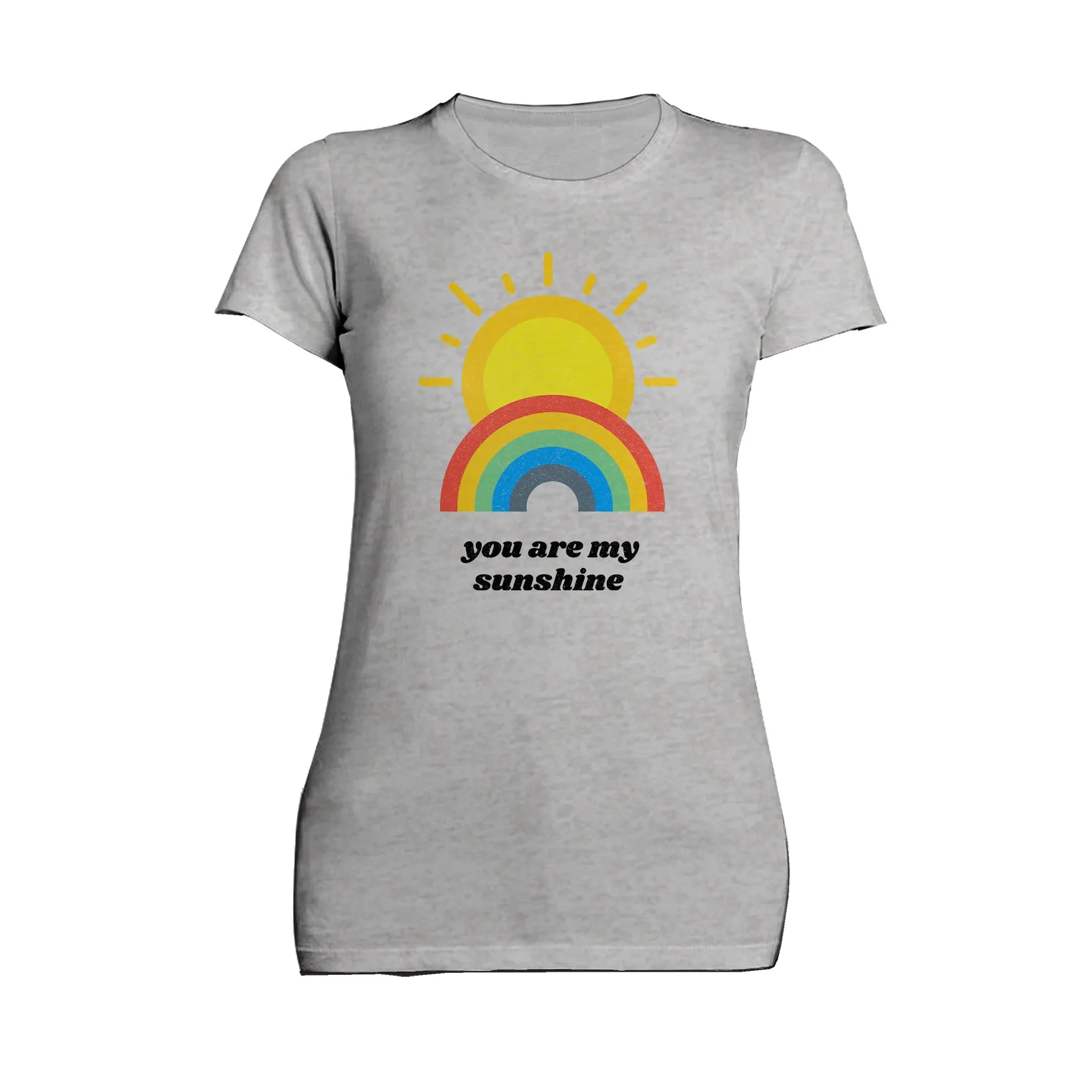 Vintage Valentine Sun Rainbow You Are My Sunshine Women's T-shirt