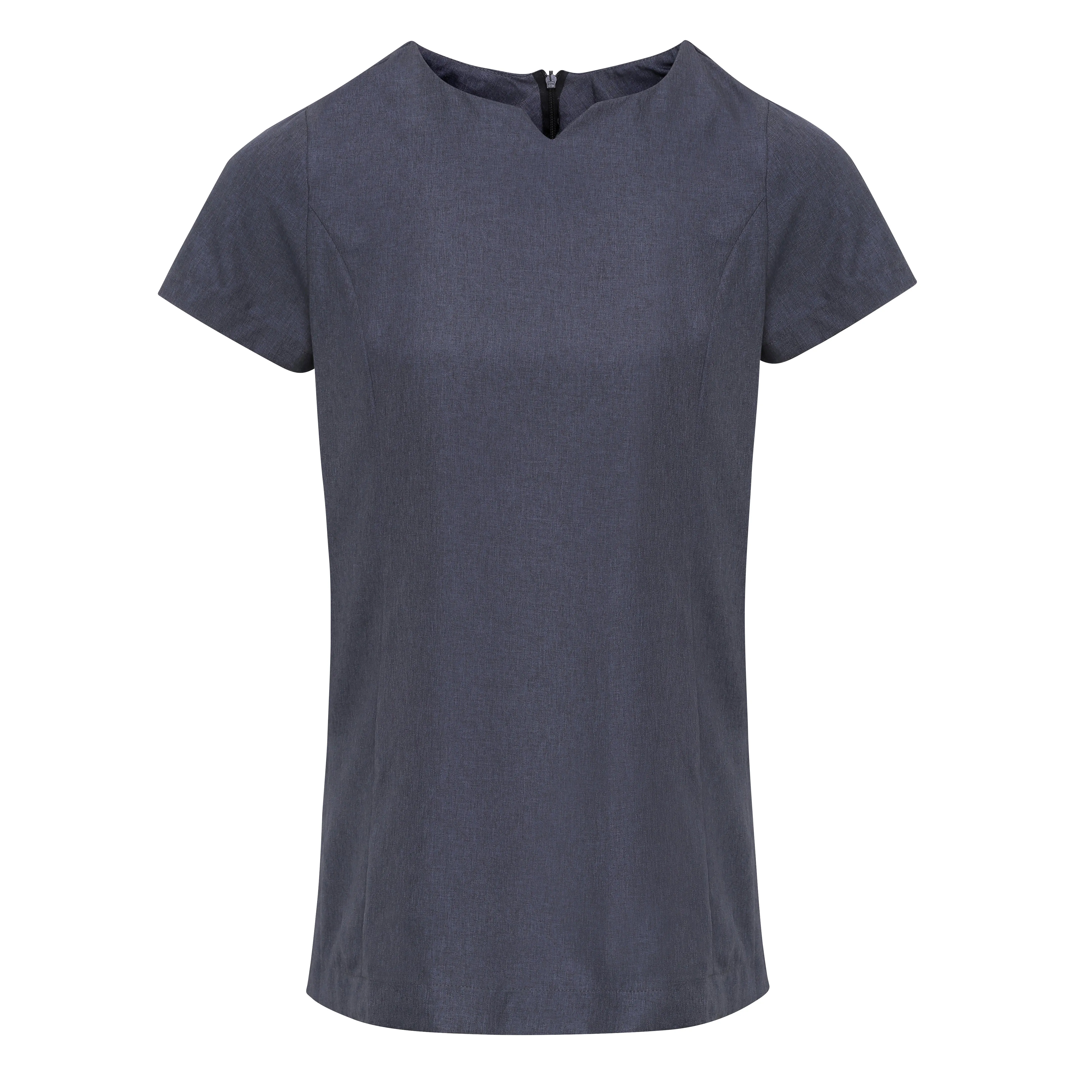 Viola Linen Look cut neck beauty tunic, Personalised Gift