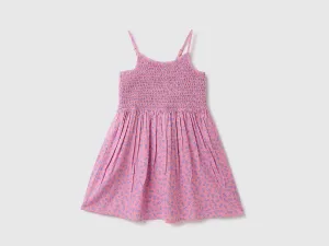 Viscose Printed Shoulder Strap Girls Dresses