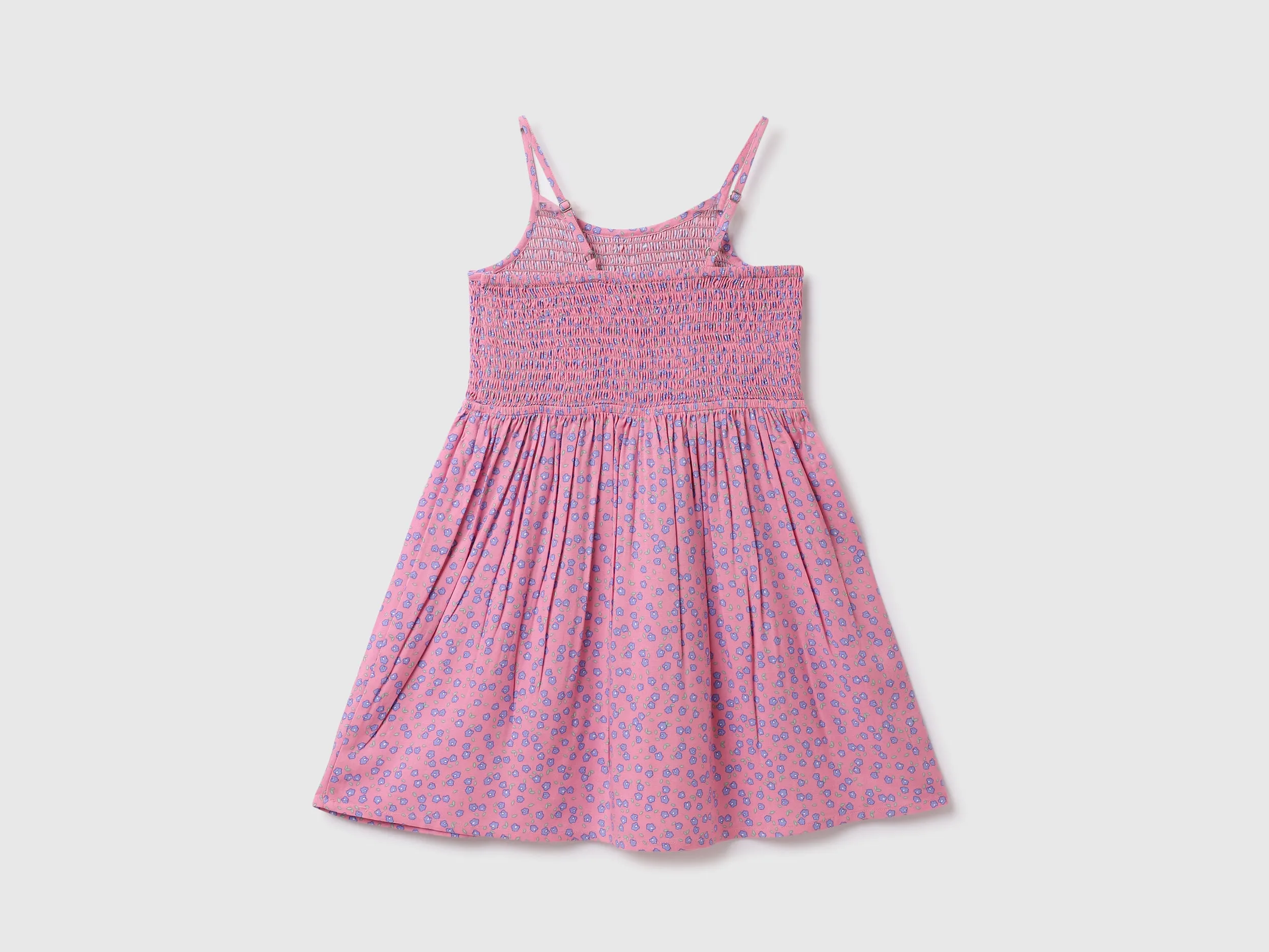 Viscose Printed Shoulder Strap Girls Dresses