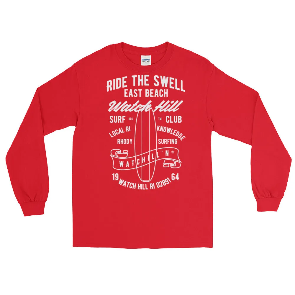 Watchill'n 'Ride the Swell' - Long-Sleeve T-Shirt (White)