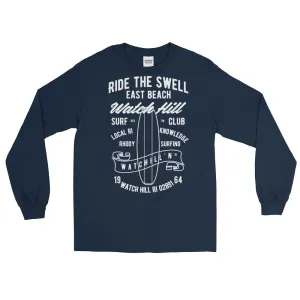 Watchill'n 'Ride the Swell' - Long-Sleeve T-Shirt (White)