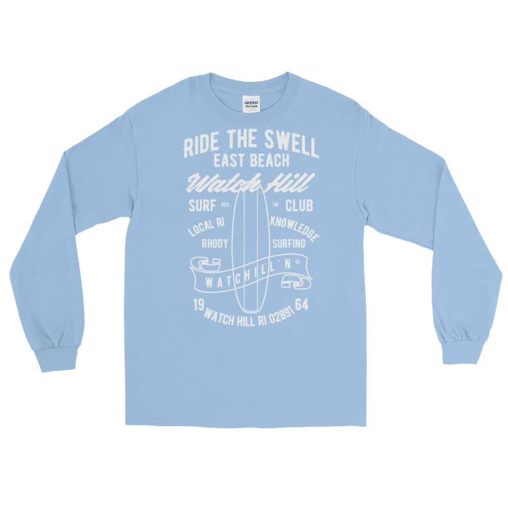 Watchill'n 'Ride the Swell' - Long-Sleeve T-Shirt (White)