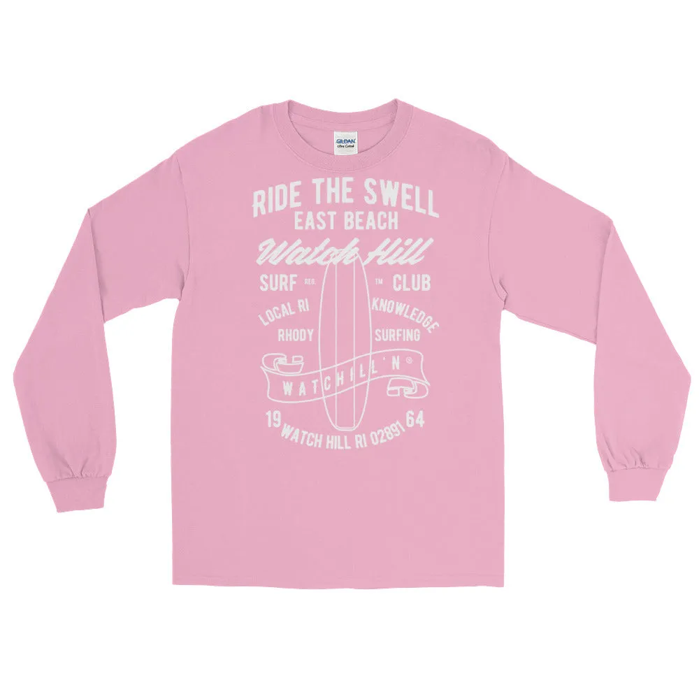 Watchill'n 'Ride the Swell' - Long-Sleeve T-Shirt (White)
