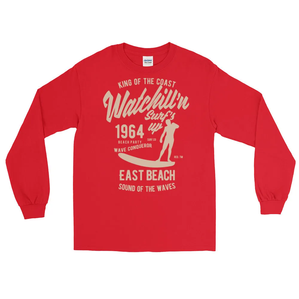 Watchill'n 'Surf's Up' - Long-Sleeve T-Shirt (Khaki)