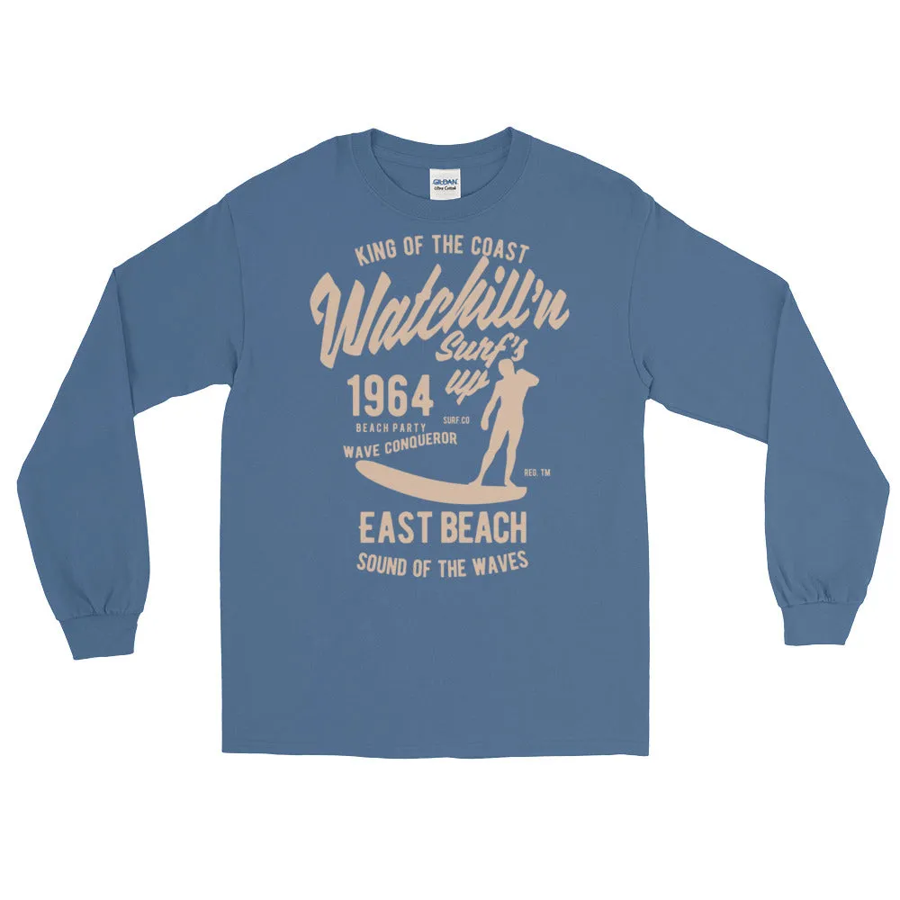 Watchill'n 'Surf's Up' - Long-Sleeve T-Shirt (Khaki)