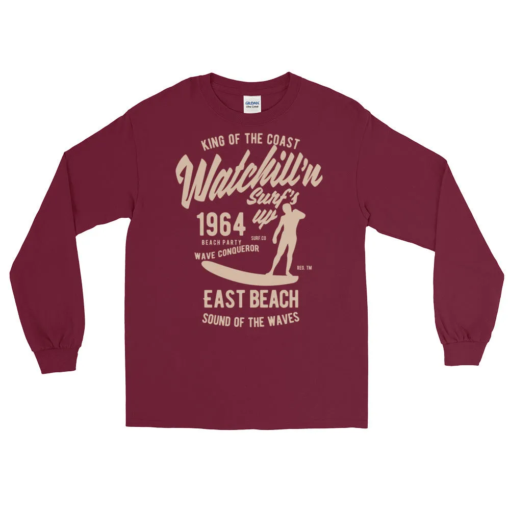 Watchill'n 'Surf's Up' - Long-Sleeve T-Shirt (Khaki)